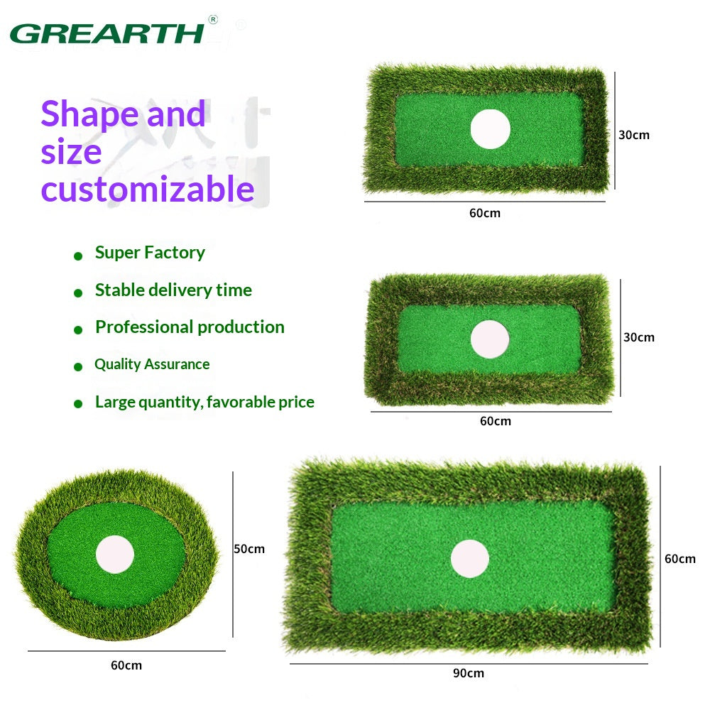 Golf Putting Practice Green — Water Hazard Training Mat