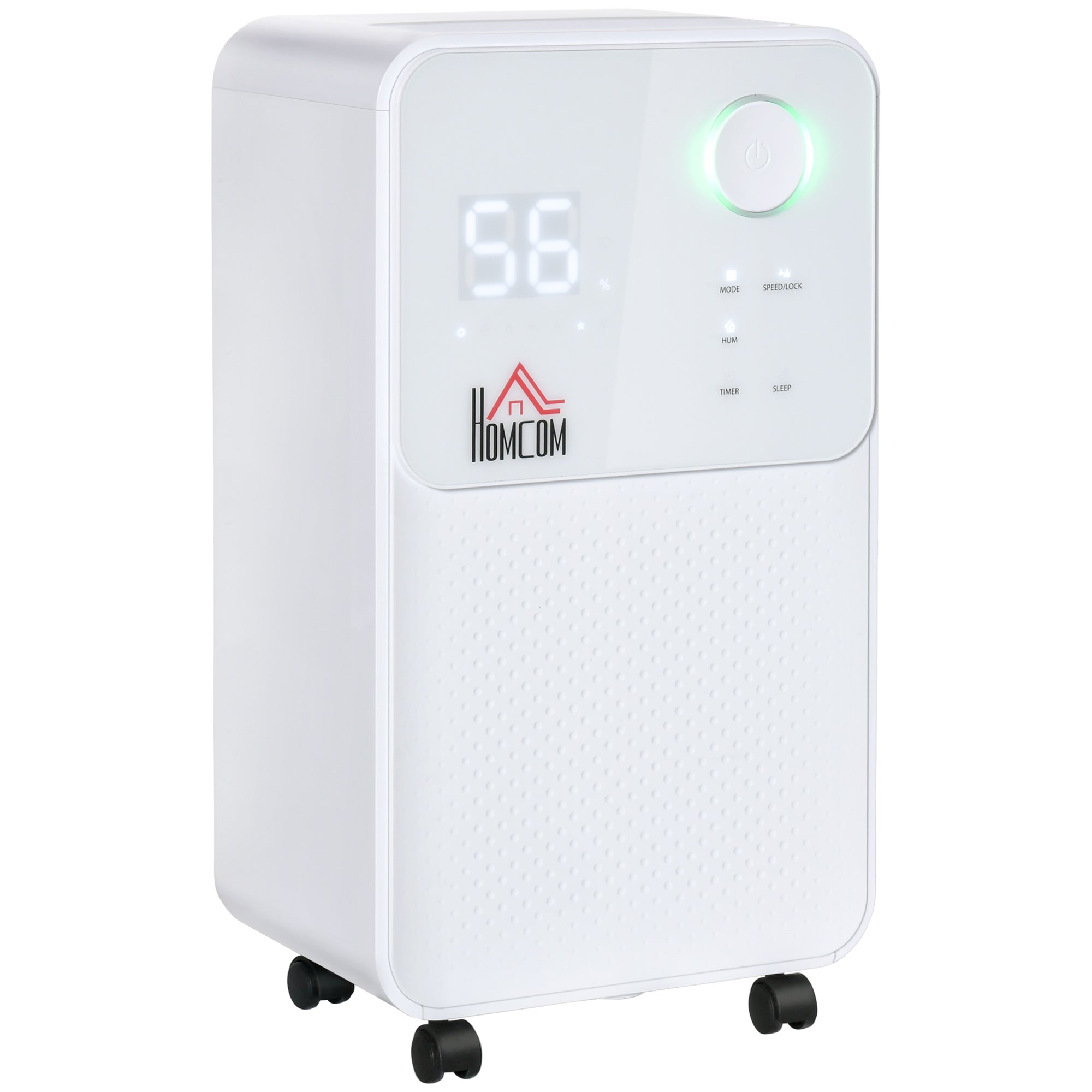 12L per day dehumidifier, front view