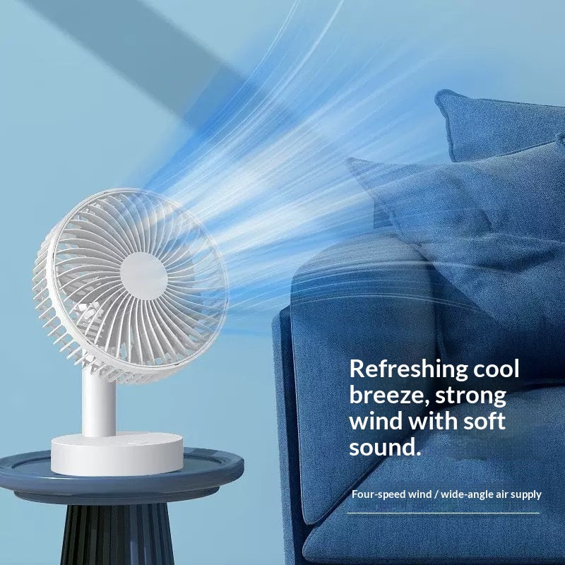 Swivel Desk Fan — Quiet Electric Fan for Office & Bedroom