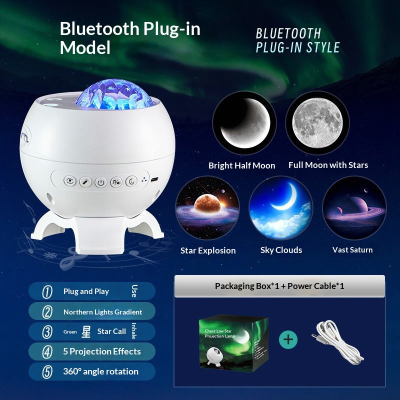Northern Lights Galaxy Projector — Starry Night Light for Bedrooms