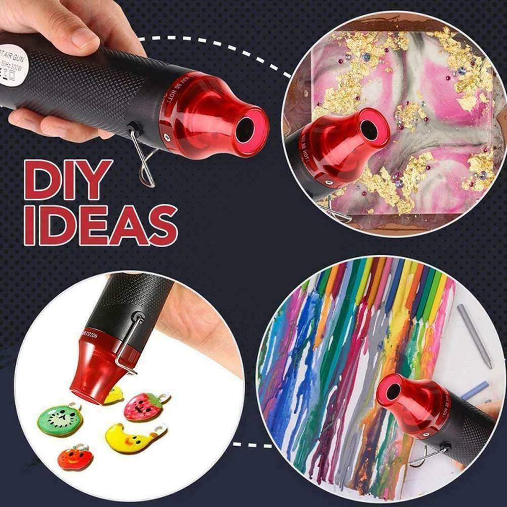 300W Portable Hot Air Gun, Mini Portable Heat Gun For DIY, Crafts, Shrink Wrapping