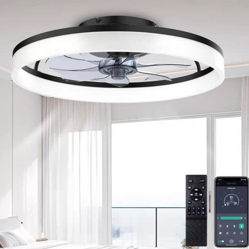Ceiling Fan Light — Nordic Smart Fan with LED Lighting