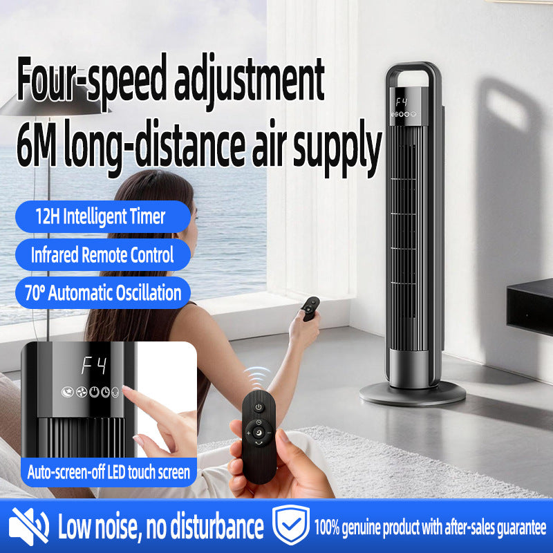 Tower Fan with Remote — Slim Oscillating Fan for Home & Office