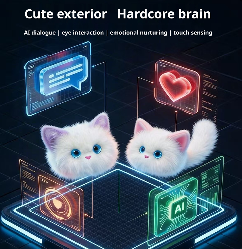 Interactive Electronic Cat Toy — Talking Plush Pet Companion