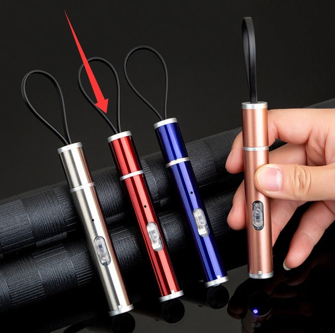 USB Rechargeable Mini Torch — Stainless Steel Pocket Flashlight
