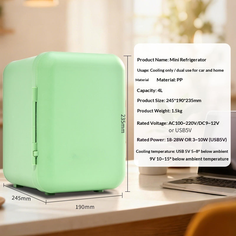 Mini Car Fridge — Portable Cooler for Drinks & Skincare