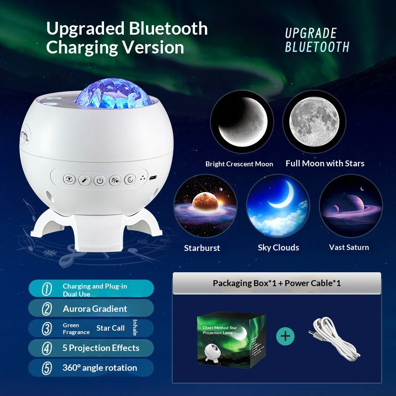 Northern Lights Galaxy Projector — Starry Night Light for Bedrooms