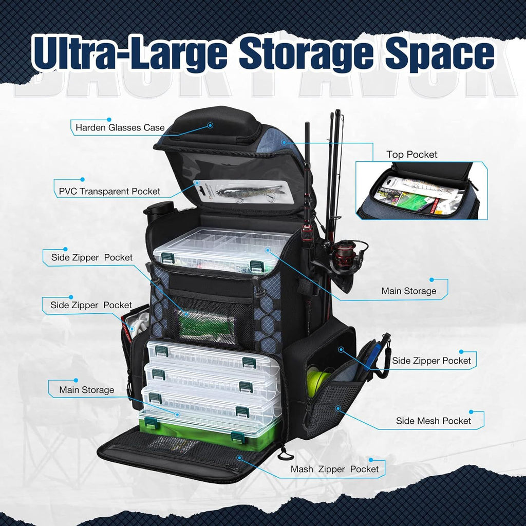 Lure Fishing Bag — Large-Capacity Tackle Shoulder Bag
