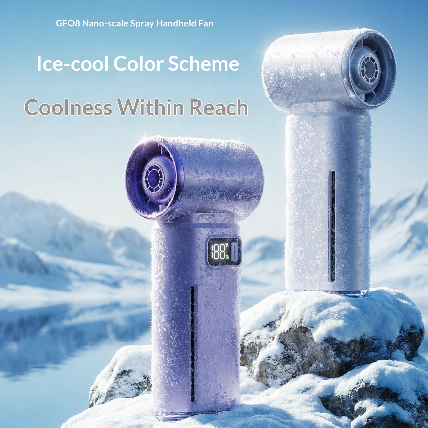 Turbo Outdoor Handheld Fan — Rechargeable Jet Airflow