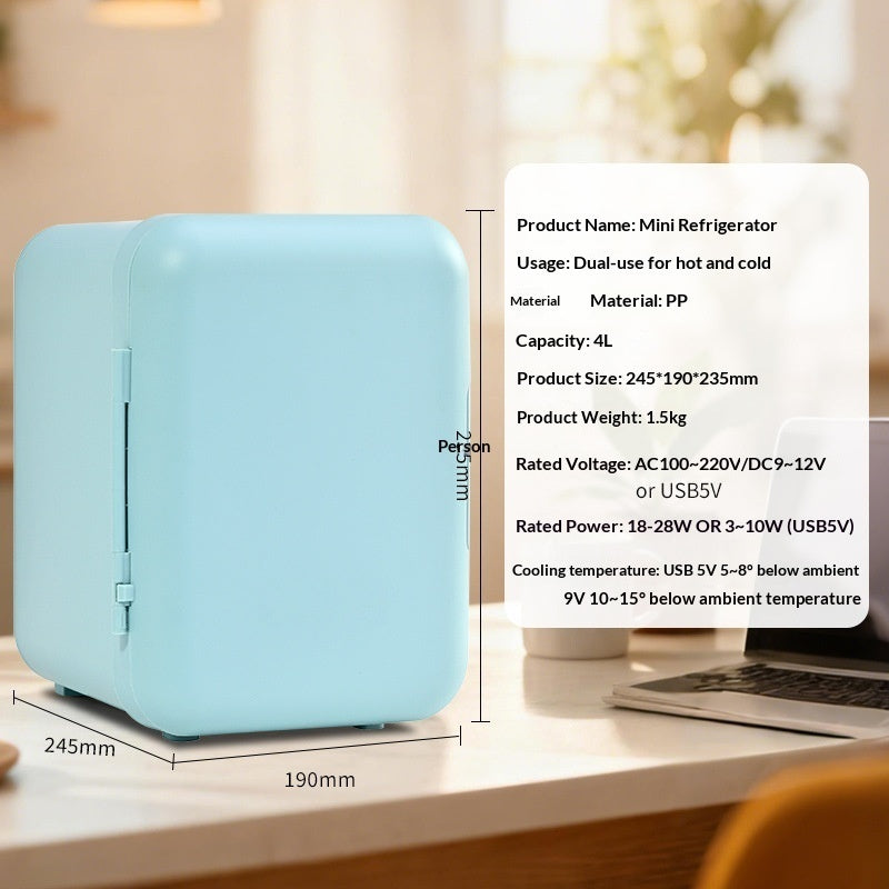 Mini Car Fridge — Portable Cooler for Drinks & Skincare