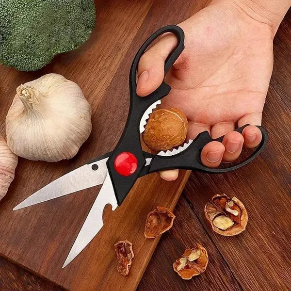 Multi-Purpose Kitchen Scissors — Nutcracker, Bottle & Can Opener