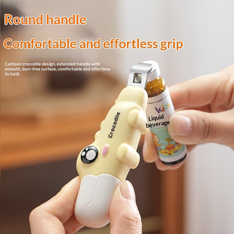 Crocodile Magnetic Bottle Opener — 2-in-1 Fridge Magnet Gift