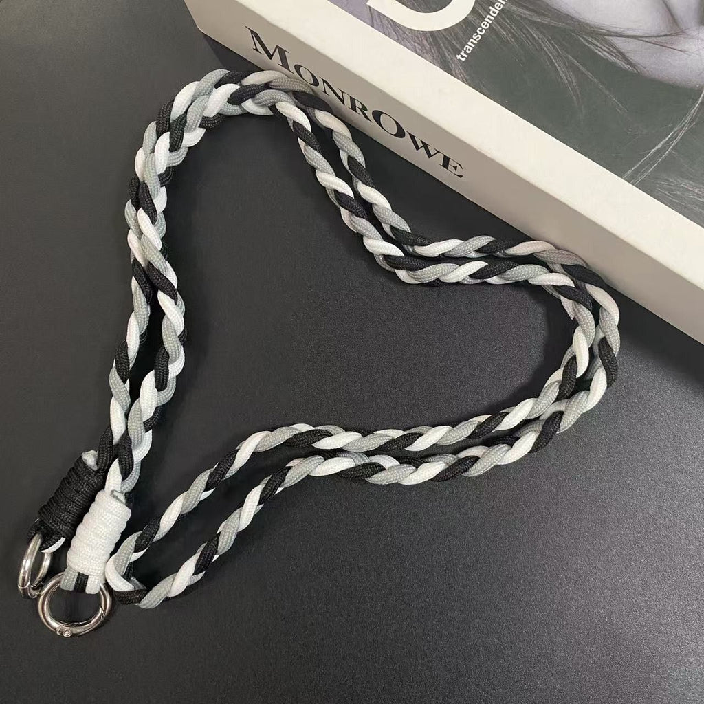 Braided Phone Lanyard — Long Crossbody Strap
