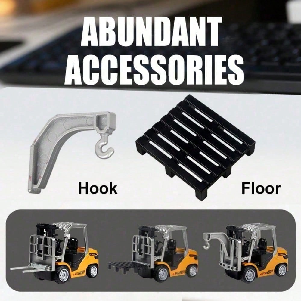 App-Controlled RC Forklift Truck — Alloy Construction Toy