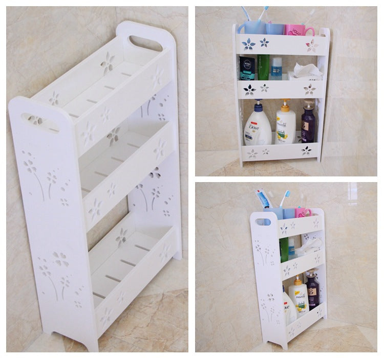 Kitchen & Bathroom Organiser Shelf — No-Drill Storage Rack