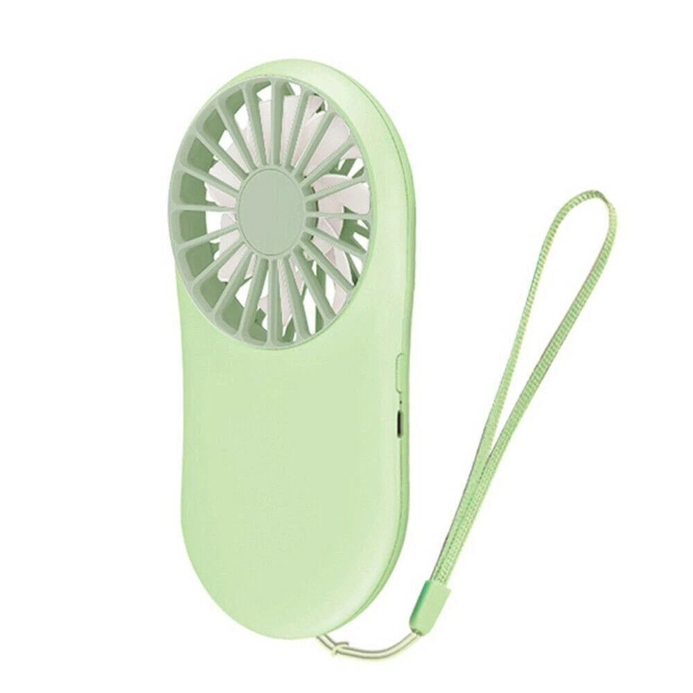 USB Rechargeable Mini Fans Hand-Held Fan Air Cooler Portable Travel 3 Speed