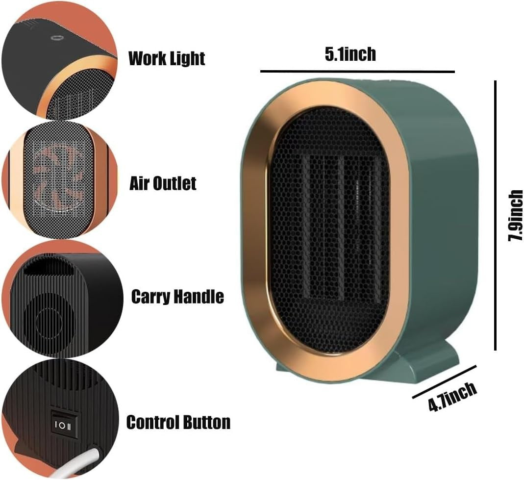 Ceramic heater safety features