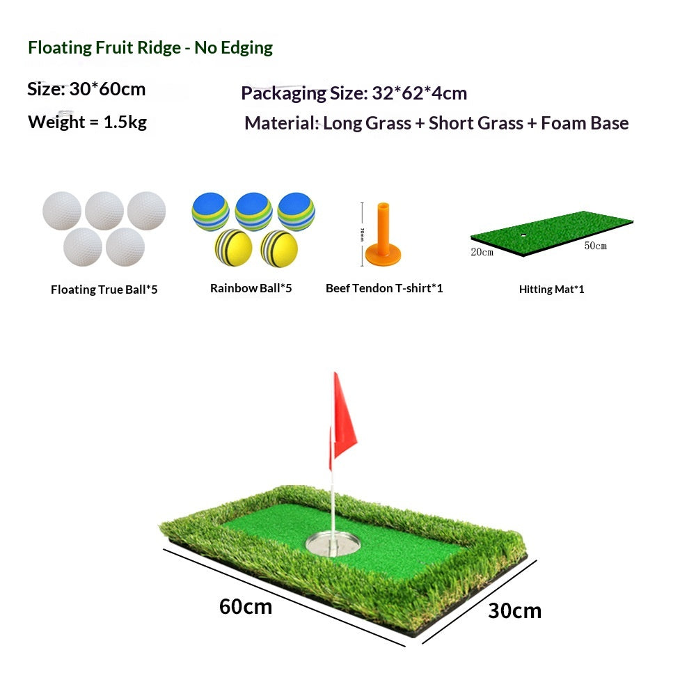 Golf Putting Practice Green — Water Hazard Training Mat