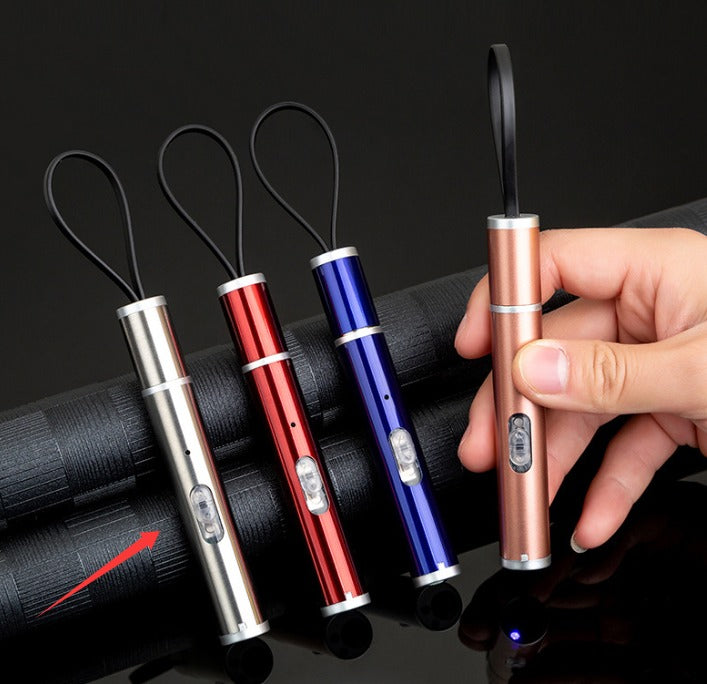 USB Rechargeable Mini Torch — Stainless Steel Pocket Flashlight
