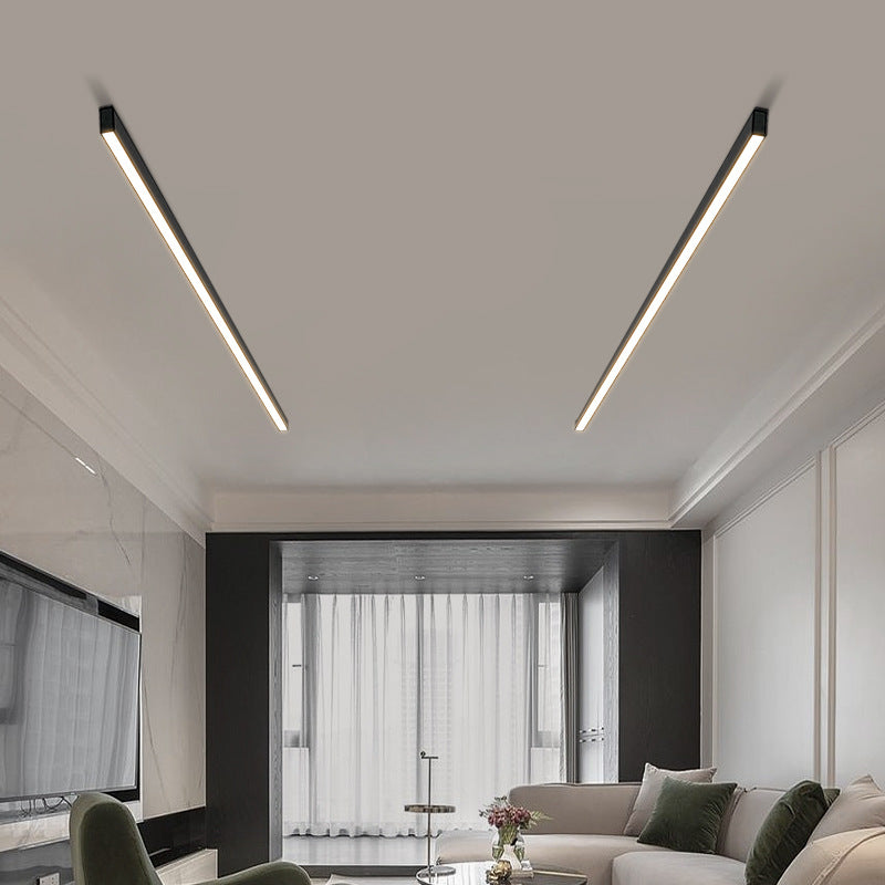 Linear LED Ceiling Light — Surface-Mounted Strip Bar