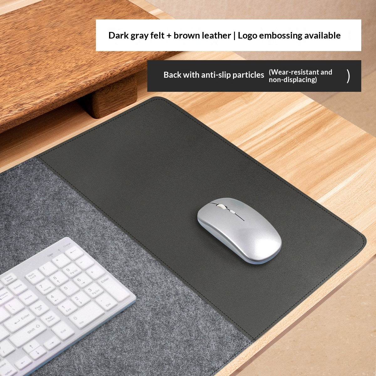 Extra-Large Desk Mat — Non-Slip Gaming Mouse Pad & Book Rest