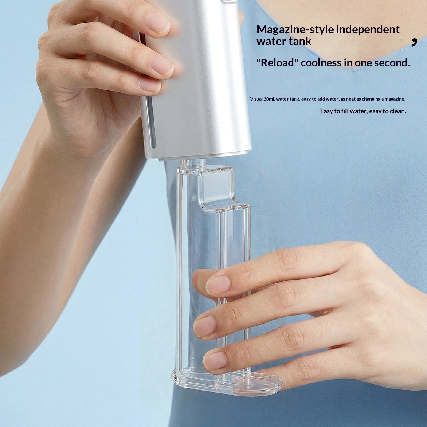 Turbo Outdoor Handheld Fan — Rechargeable Jet Airflow
