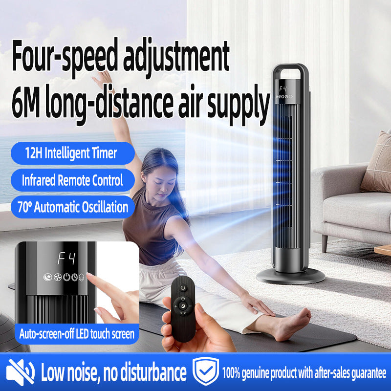 Tower Fan with Remote — Slim Oscillating Fan for Home & Office