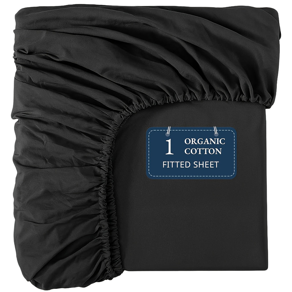 Cotton Fitted Sheet — Double, Soft Twill Weave