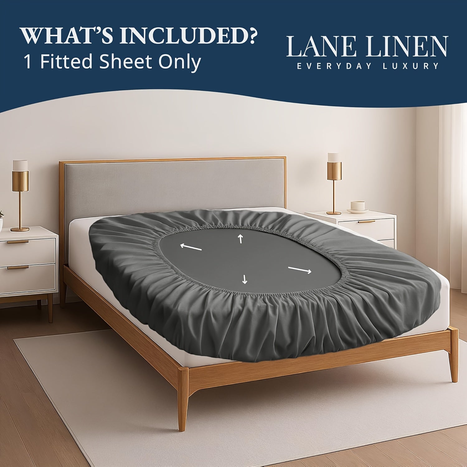 Cotton Fitted Sheet — Double, Soft Twill Weave
