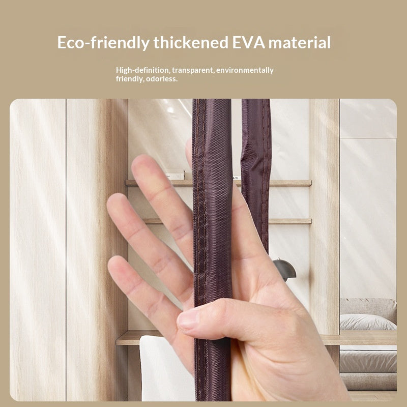 Magnetic Door Curtain — Self-Adhesive Draught & Insect Screen