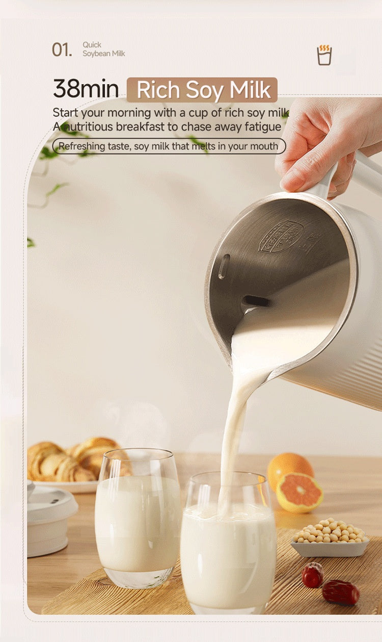 Portable Blender & Soy Milk Maker — Auto-Heating Multifunction Juicer