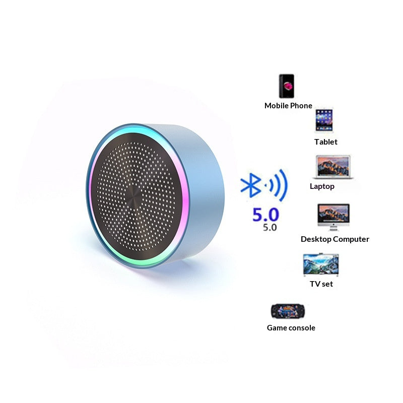 Mini Aluminium Bluetooth Speaker — Pocket-Sized with SD Card Slot