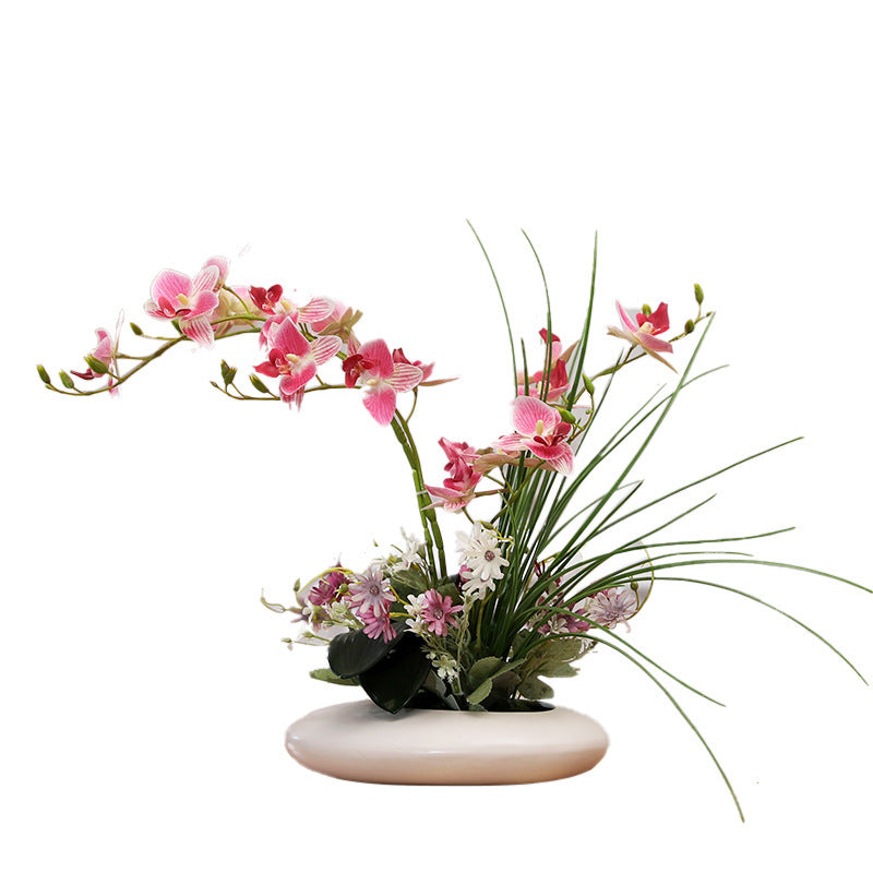 Artificial Orchid Arrangement — Silk Flowers for Living Rooms