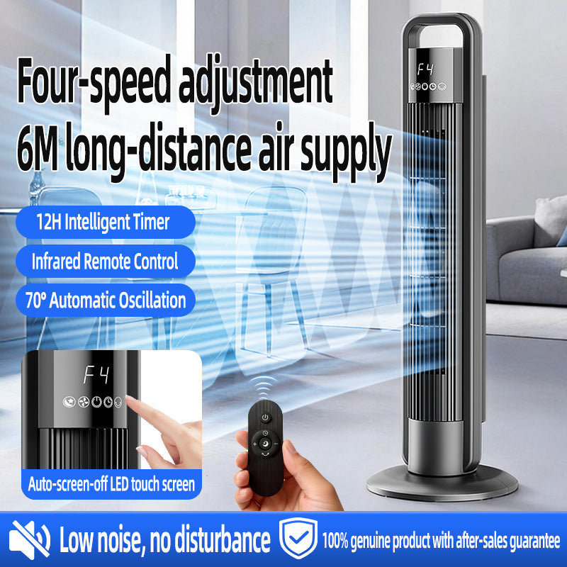 Tower Fan with Remote — Slim Oscillating Fan for Home & Office