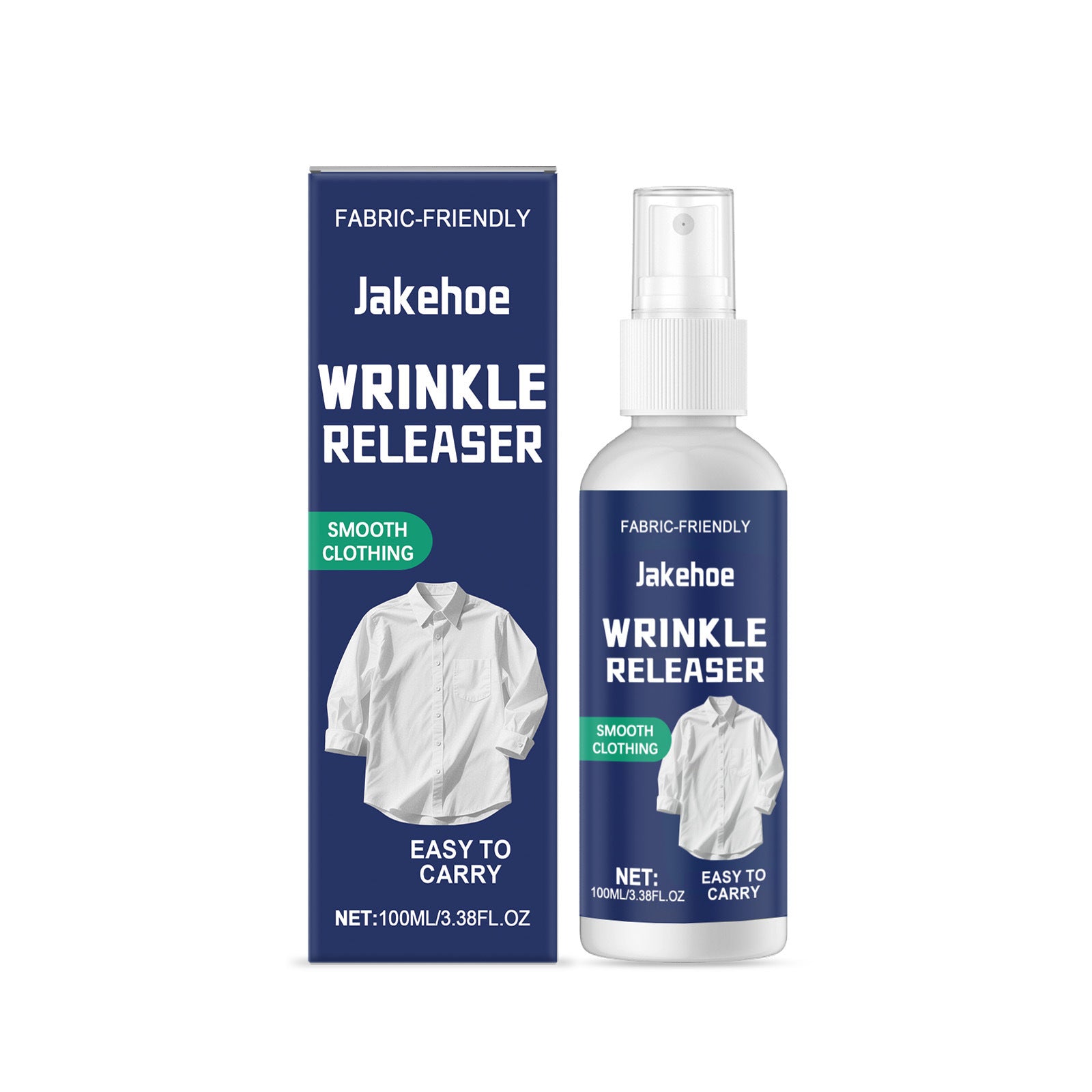 Wrinkle Release Spray — No-Iron Fabric Smoother for Travel & Home