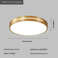 Copper LED Ceiling Light — Simple Flush-Mount Fitting