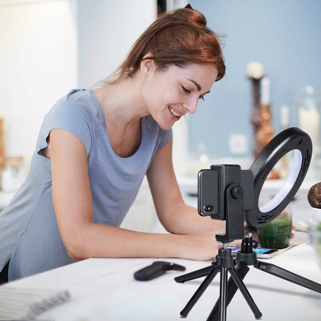 LED Ring Light with Stand — Streaming & Video Call Lighting