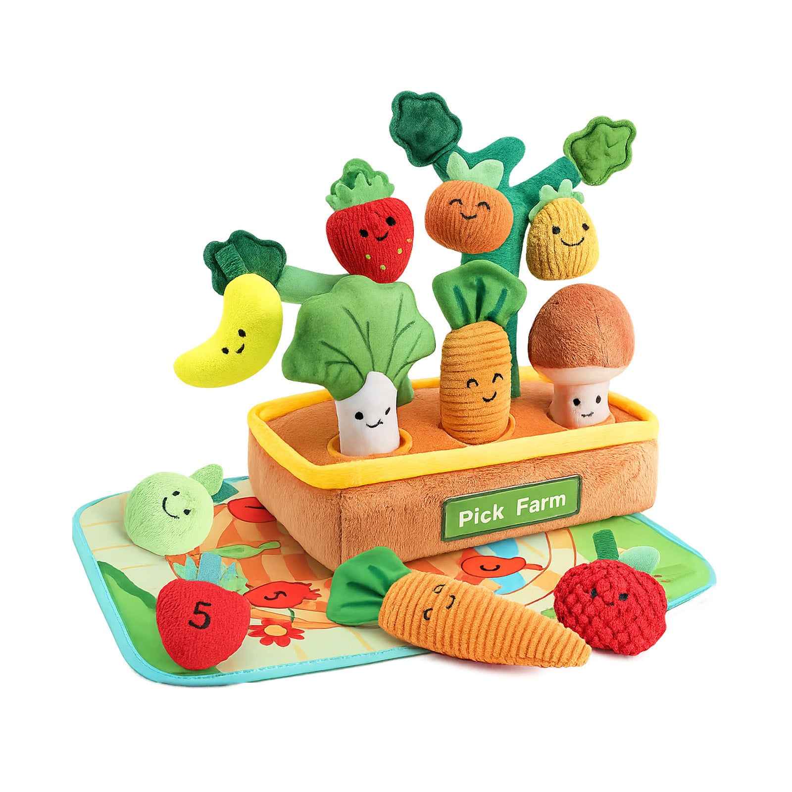 Miniature Vegetable Garden Set — Dollhouse Planting Accessories