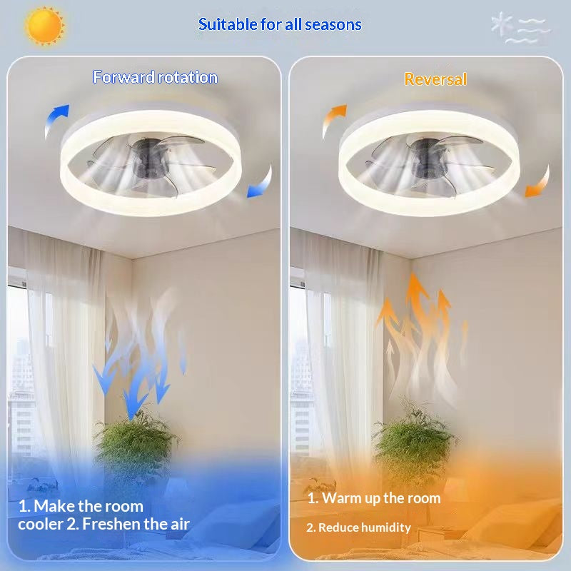 Ceiling Fan Light — Nordic Smart Fan with LED Lighting