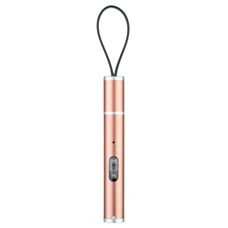 USB Rechargeable Mini Torch — Stainless Steel Pocket Flashlight