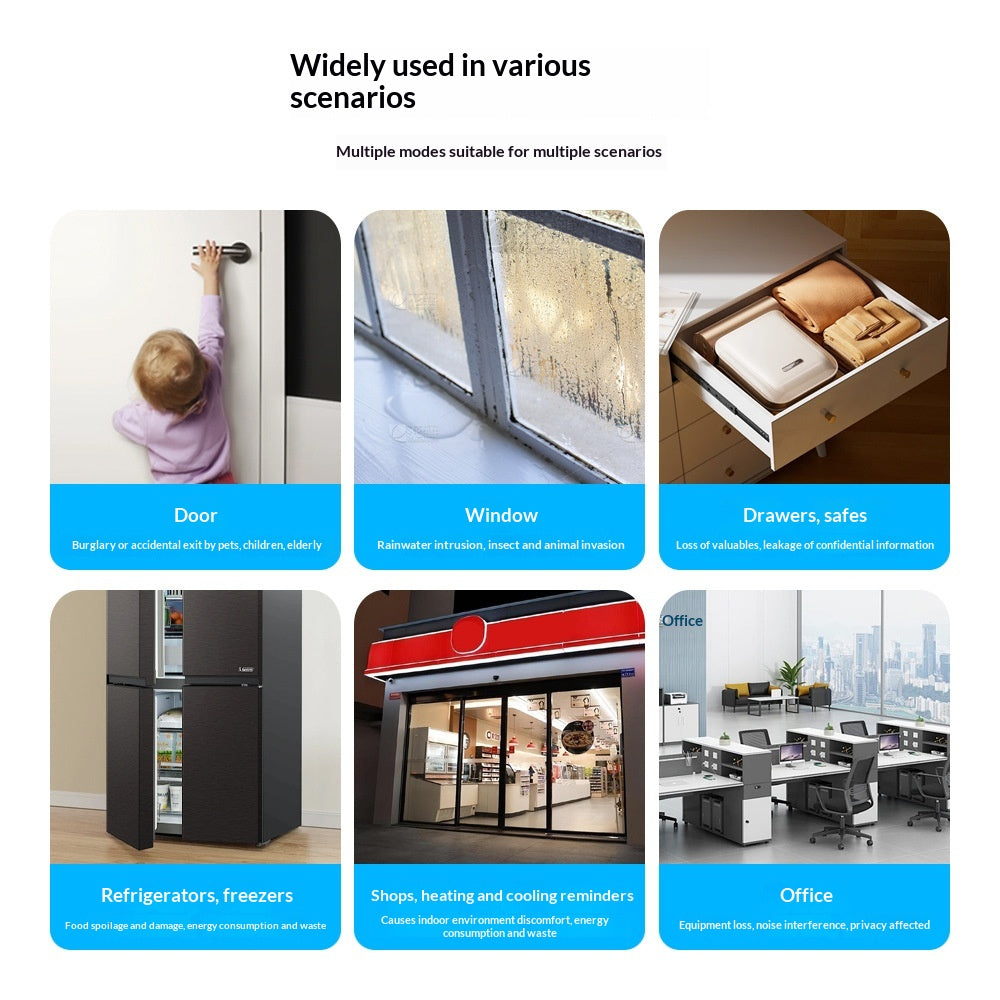Door Left Open Alarm — Voice Reminder Sensor