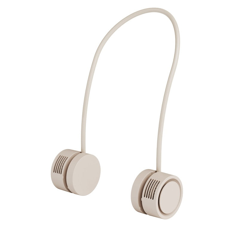 Hands-Free Neck Fan — USB Rechargeable Wearable Cooling