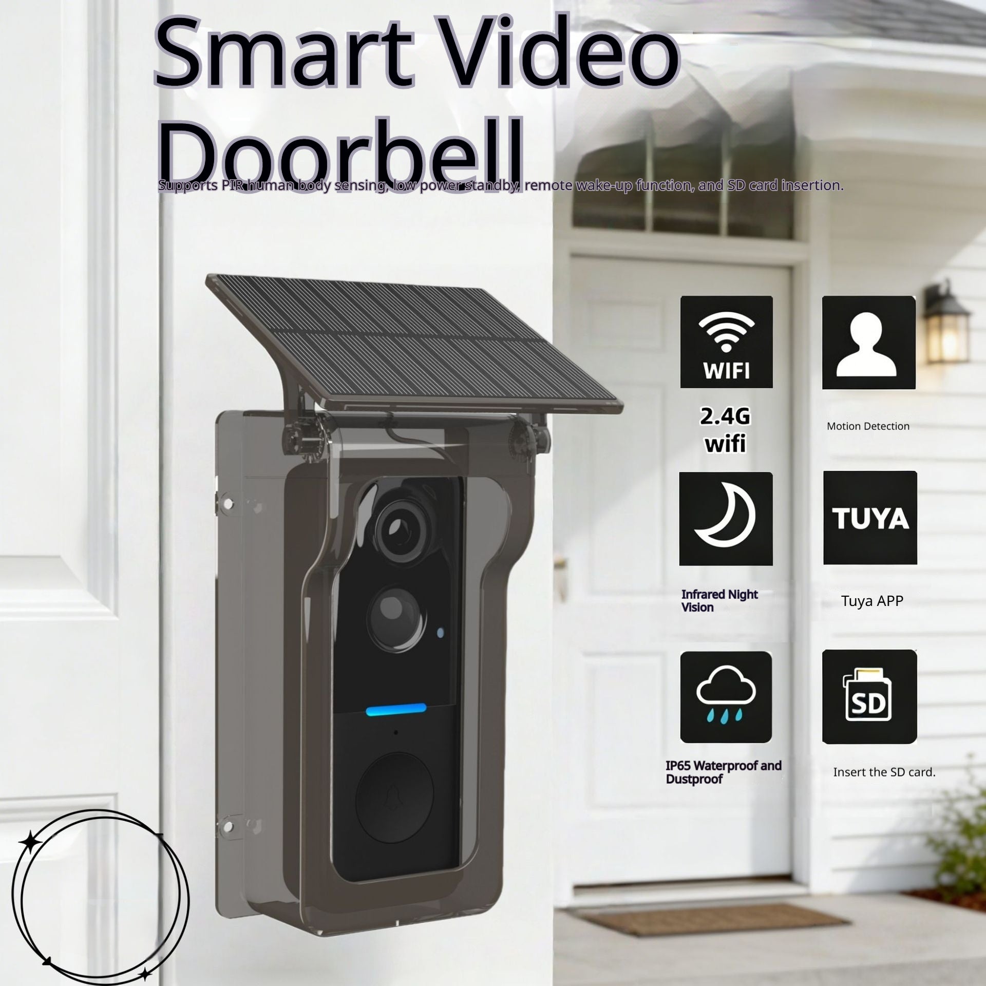 Waterproof Wireless Video Doorbell — Graffiti Edition