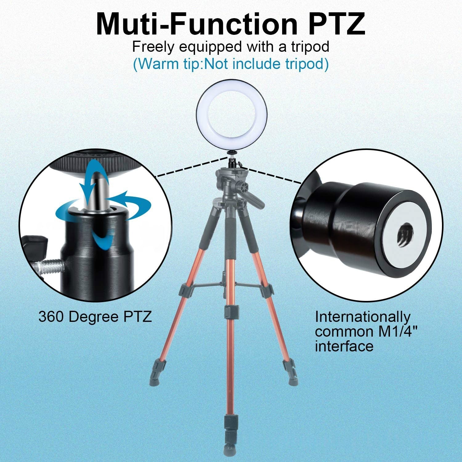 LED Ring Light with Stand — Streaming & Video Call Lighting