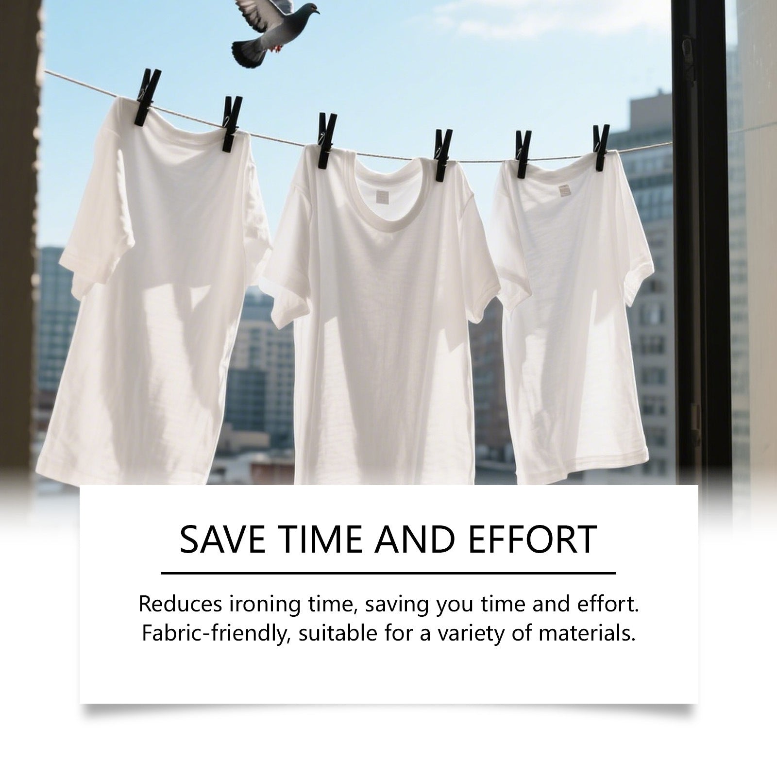 Wrinkle Release Spray — No-Iron Fabric Smoother for Travel & Home