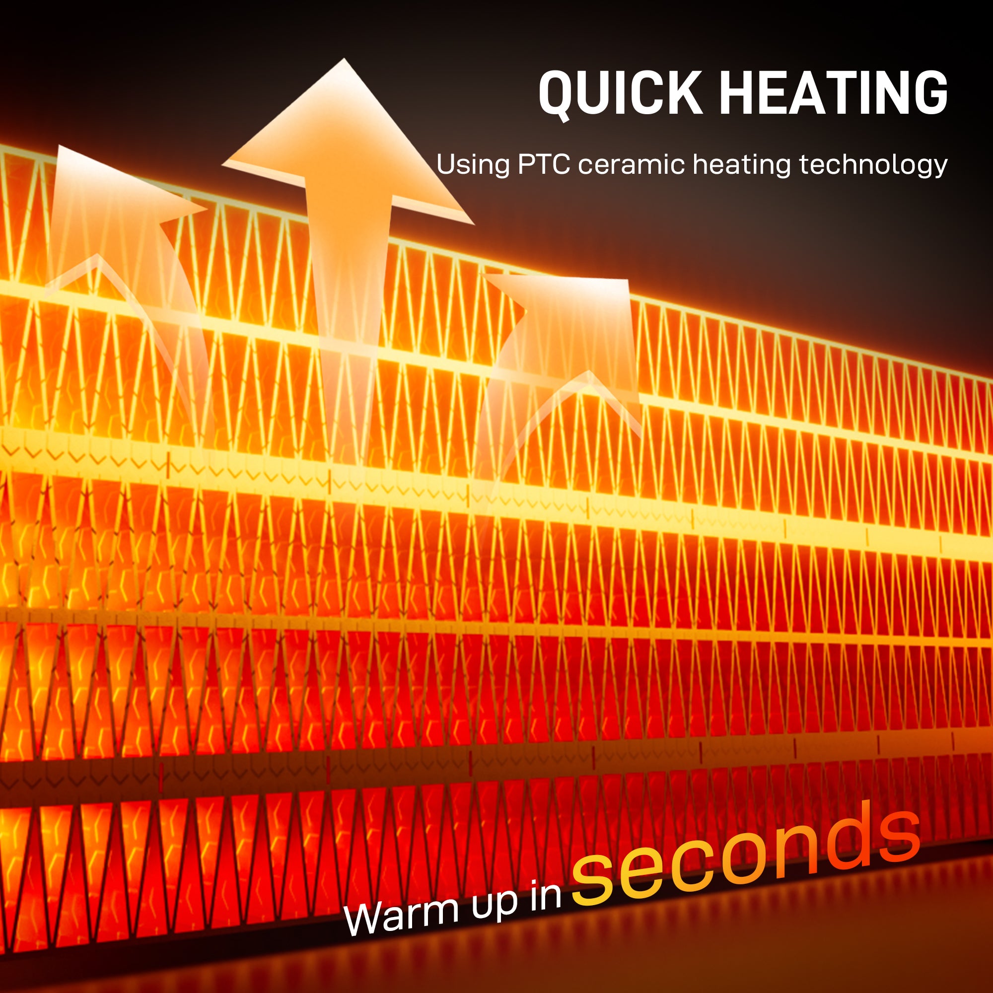 Ceramic fan heater safety cut-off