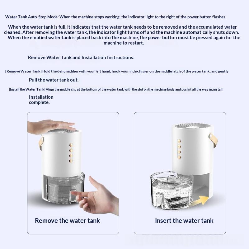 Compact Home Dehumidifier — Quiet Damp & Condensation Control