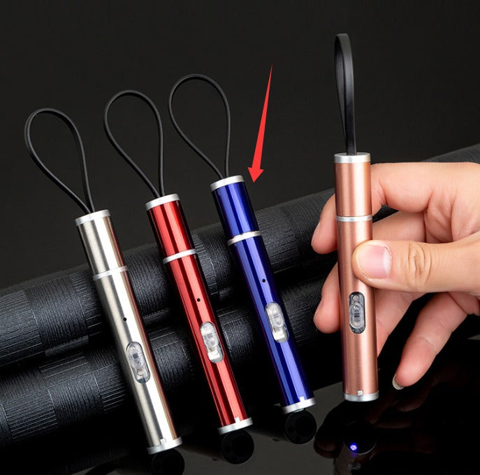 USB Rechargeable Mini Torch — Stainless Steel Pocket Flashlight