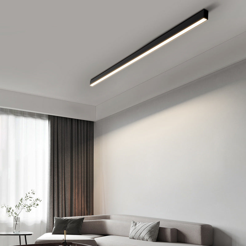 Linear LED Ceiling Light — Surface-Mounted Strip Bar