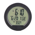 Solar Car Clock & Thermometer — Dashboard Digital Display
